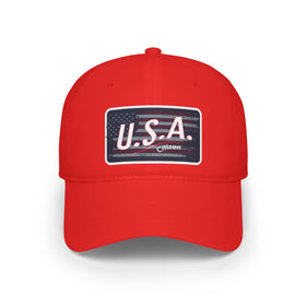 USA Citizen Low Profile Baseball Cap, Patriotic Hat,  Independence Day Hat, Summer Cap, Patriotic July 4th
