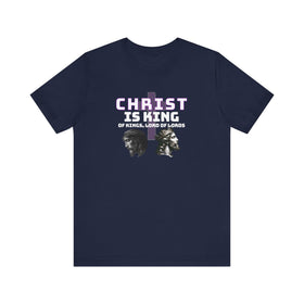 Dual-Crowned Christ Graphic T-Shirt – Inspirational Christian Art Tee - 0