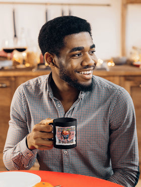 Big Apple Brunson Coffee Mug - JB Apple in Knickerbockers Jersey, 11oz Black Mug - Encore2wo11oz