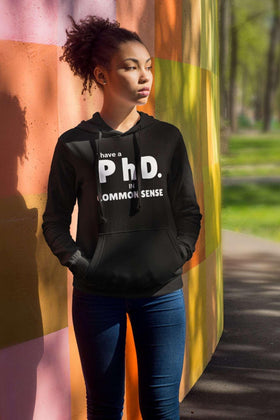 Common Sense PhD Humorous Unisex Heavy Blend™ Hooded Sweatshirt - Encore2woMaroonS