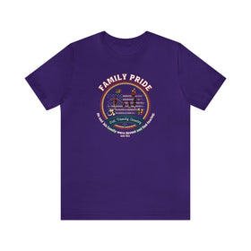 Family Pride Crest T-Shirt | Traditional Values | Traditional Family Crest Tee - Encore2woTeam PurpleS