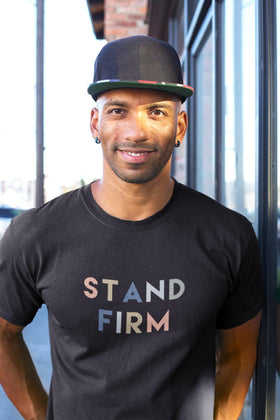 Stand Firm T-Shirt | Inspirational Tee | Christian Clothing - Encore2woBlackXS