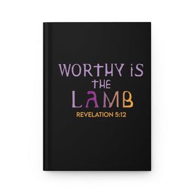 Worthy is the Lamb Journal Black Hardcover Christian Bible Study Diary - Encore2woJournal