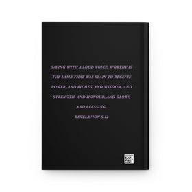Worthy is the Lamb Journal Black Hardcover Christian Bible Study Diary - Encore2woJournal
