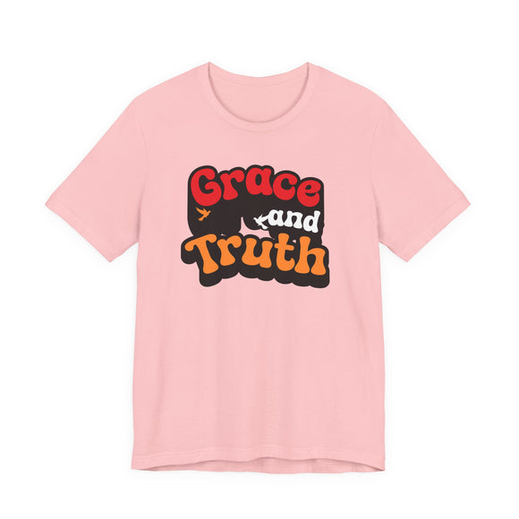 Grace and Truth Retro Christian T-Shirt | Bold Faith Typography Tee