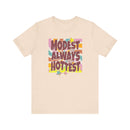 Retro Modest is Always the Hottest T-Shirt - Vintage Sunburst Design Tee-8