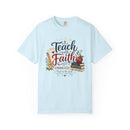 Teach with Faith T-Shirt — Christian Teacher Tee with Proverbs 3:5 Design-15