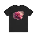 Pink Rose Artistic Graphic T-Shirt – Elegant Floral Print Tee-3