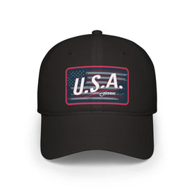 USA Citizen Low Profile Baseball Cap, Patriotic Hat,  Independence Day Hat, Summer Cap, Patriotic July 4th - 0