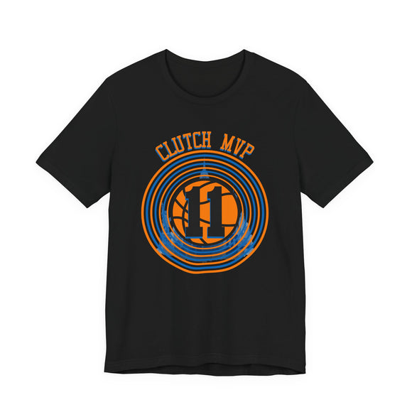 Clutch MVP Basketball Tee – Retro Orange & Blue Hoop Graphic