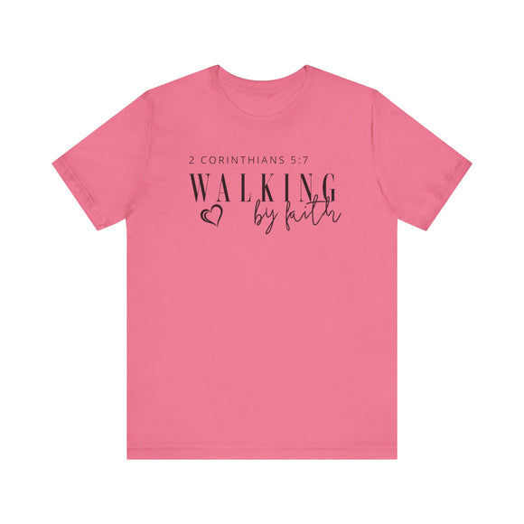 Inspirational Faith T-Shirt | Walking by Faith Tee, Christian Gift, Unisex Style, Spiritual Vibe