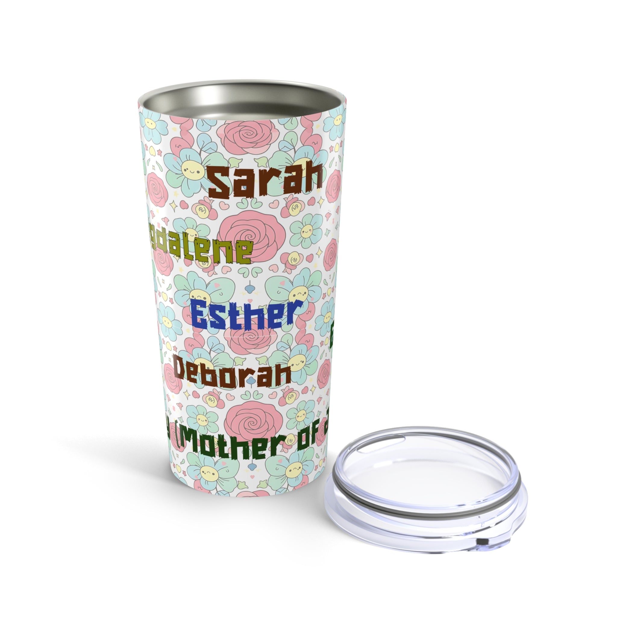 Floral Personalized 20oz - Women Of the Bible Stainless Steel Insulated Tumbler Christian Gift
