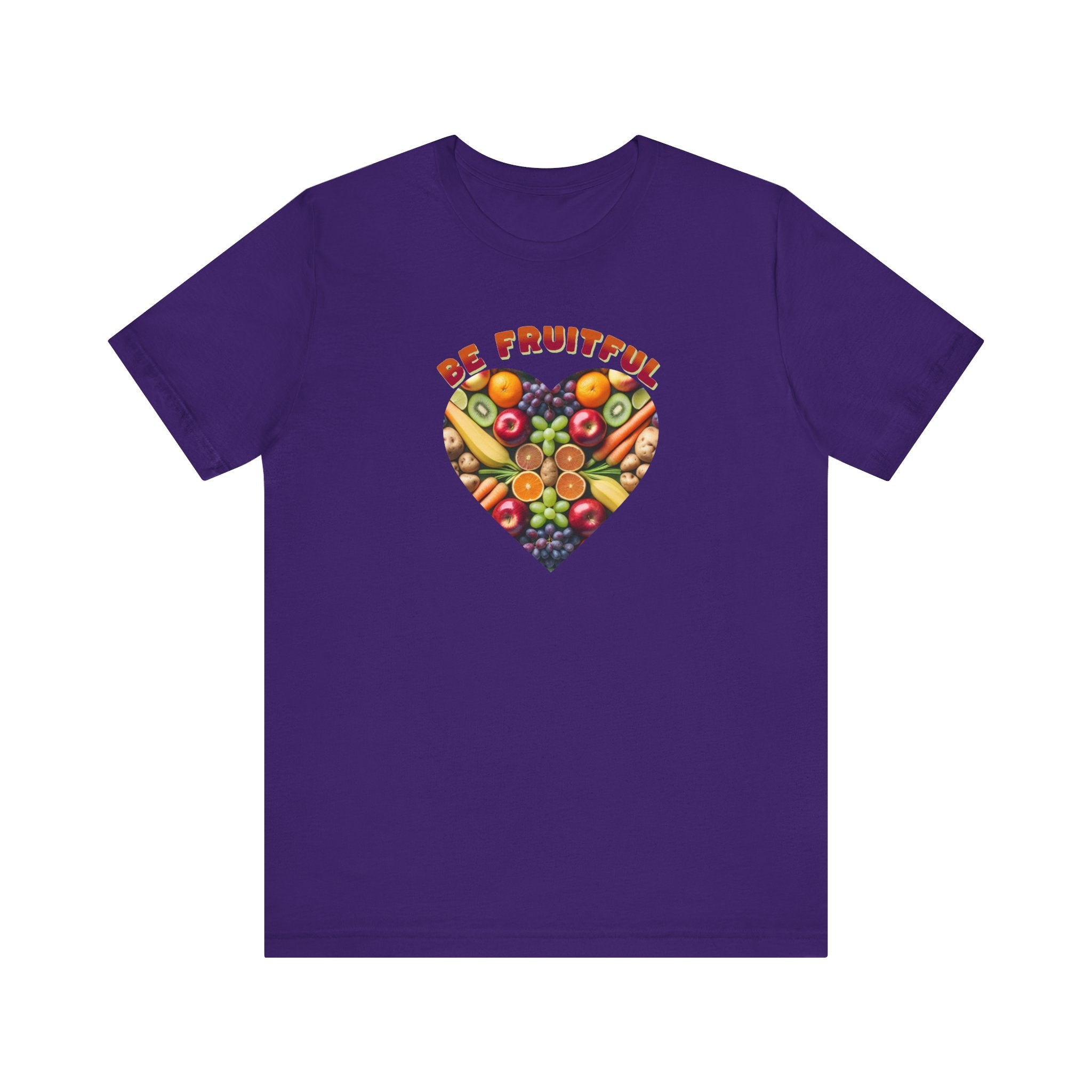 Buy team-purple Be Fruitful Heart-Shaped VibrantT-Shirt