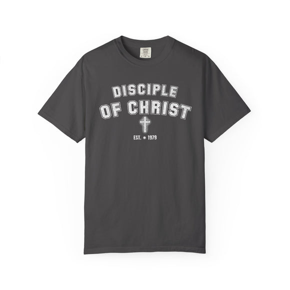 Disciple of Christ Custom EST Year Comfort Colors 1717 T-Shirt Customizable Year