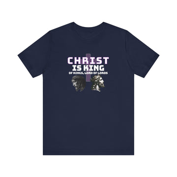 Dual-Crowned Christ Graphic T-Shirt – Inspirational Christian Art Tee - 0