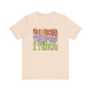 I'm a Teacher Therefore I Teach Retro Colorful Teacher T-Shirt-4