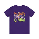 I'm a Teacher Therefore I Teach Retro Colorful Teacher T-Shirt-8