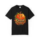 Carved by Grace Ezekiel 36:26 Christian Halloween Cotton T-Shirt-13