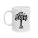 Tree of Life Ceramic Mug, Minimalist