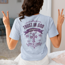 Trust in God Front & Back Christian T-Shirt – Jeremiah 17:7 Bible Verse-7