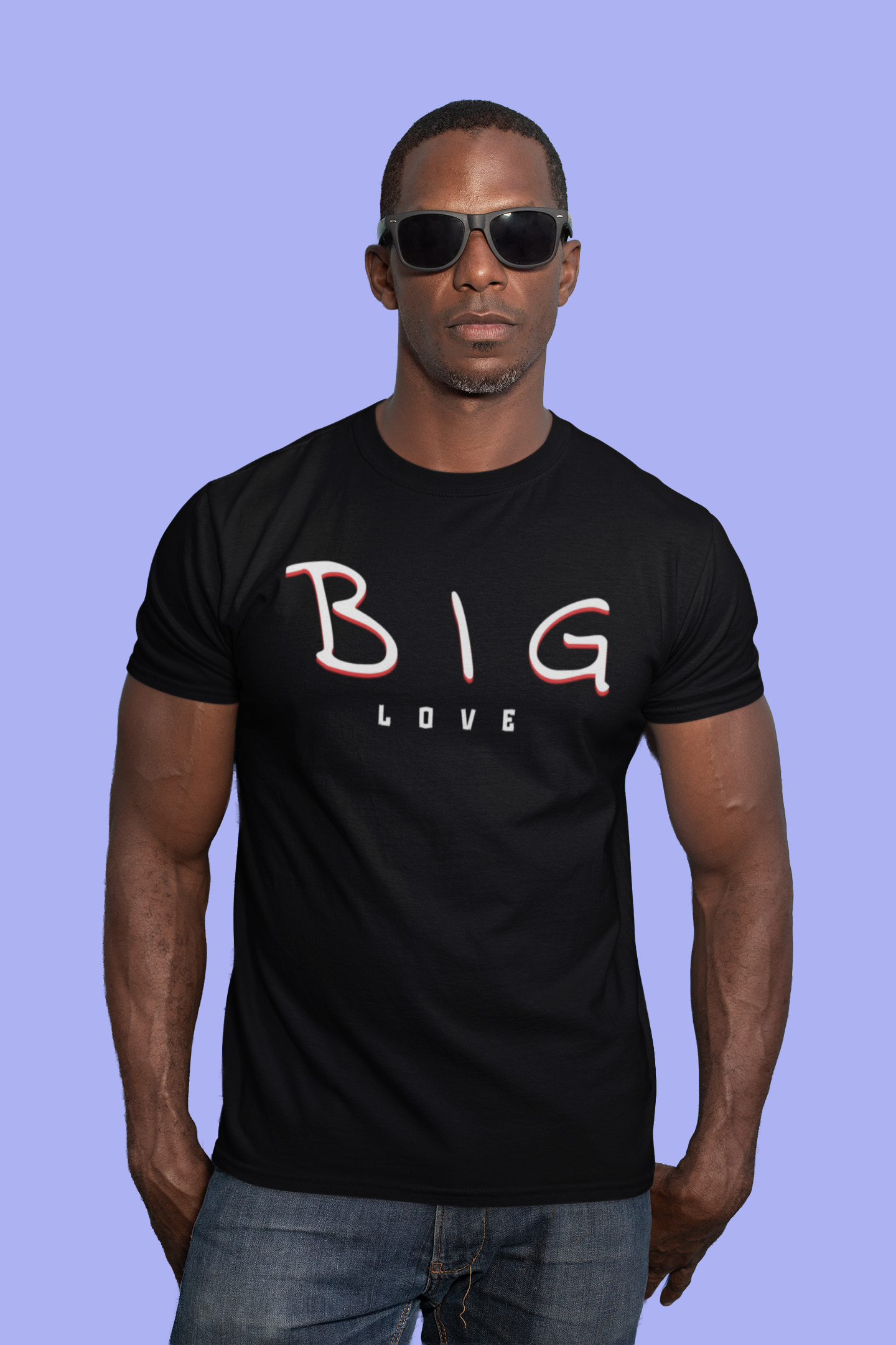 BIG Love Minimalist T-Shirt, Unisex Positive Vibes Tee, Inspirational Clothing