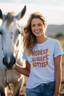 Retro Modest is Always the Hottest T-Shirt - Vintage Sunburst Design Tee-14
