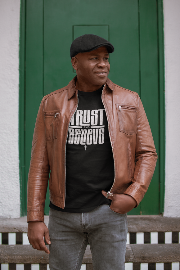 Trust and Believe Christian T-Shirt – Bold Faith Graphic Tee