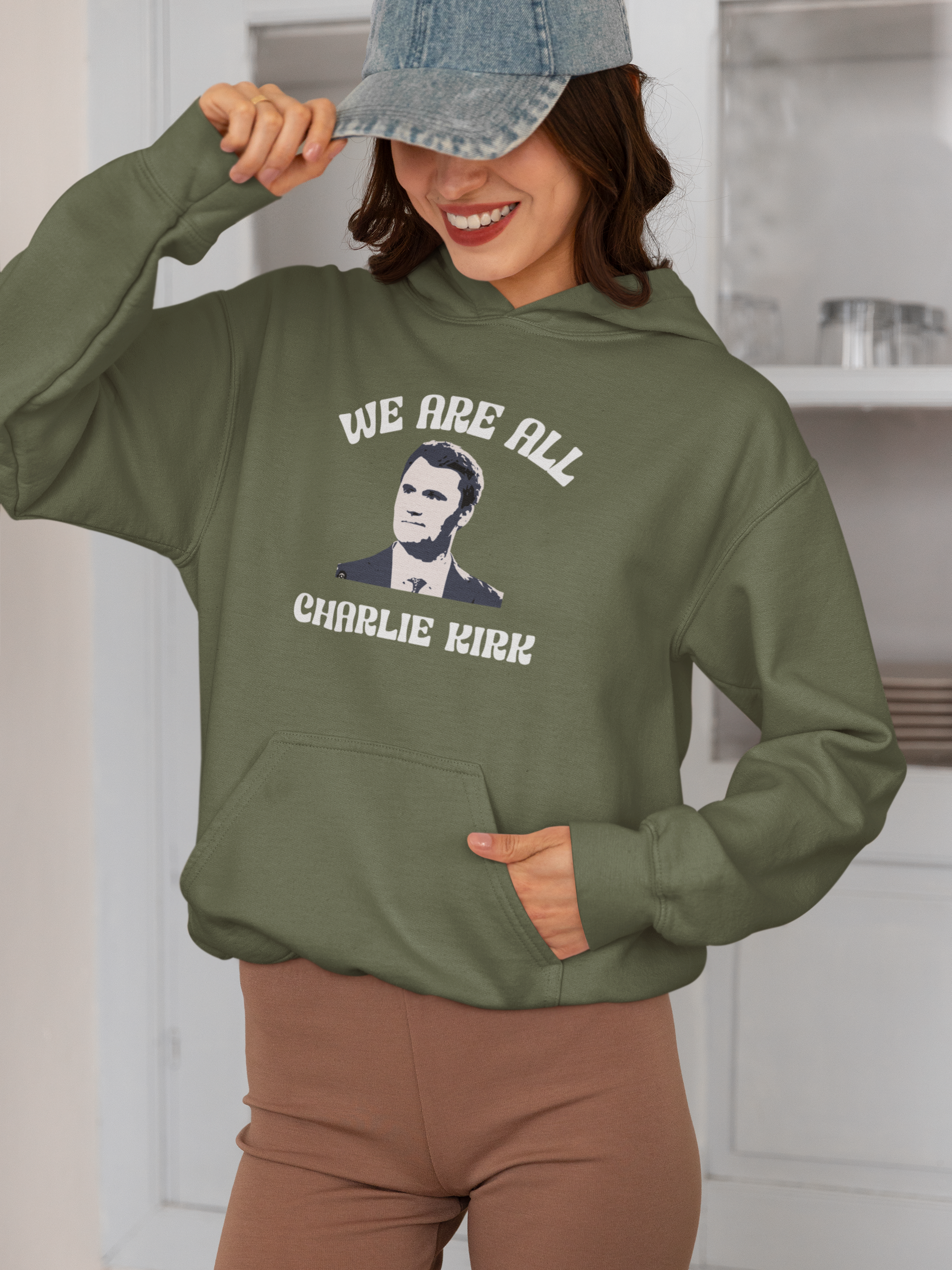 We Are All Charlie Kirk  Unisex Heavy Blend™ Hooded Sweatshirt Statement Hoodie - 0