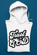 Trust In God Retro Hoodie – Christian Faith Streetwear | Vintage Script Design-1