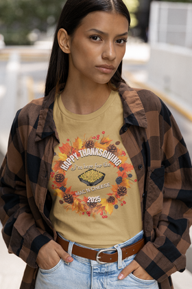 Happy Thanksgiving “I’m Here for the Mac N Cheese” Comfort Colors T-Shirt | Fall 2025 Edition - 0