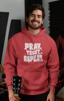 Pray Trust Repeat Hoodie — Faith-Inspired Unisex Religious Pullover-7