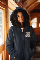 Pray. Trust. Repeat. Unisex Zip Hoodie – Christian Front & Back Print-12