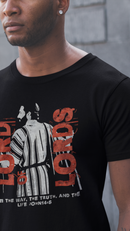 Lord of Lords Jesus Tee — 'I Am the Way, the Truth, and the Life' Christian T‑Shirt Grunge distressed, vintage poster vibe-9