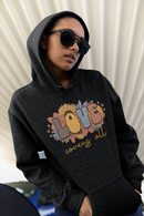 Love Covers All Retro Floral Hoodie | Inspirational Faith & Kindness Pullover-8