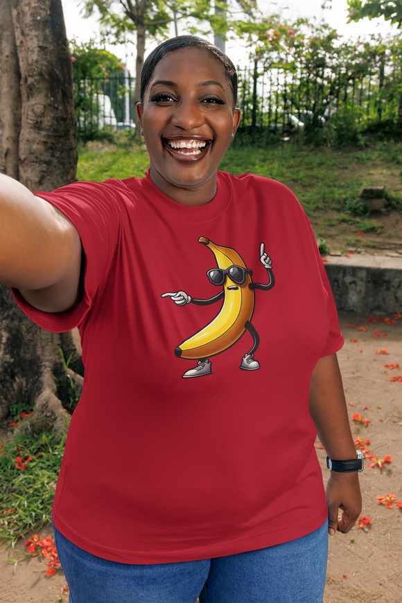 Dancing Banana T-Shirt – Funny Banana Character Graphic Tee | Fun Cartoon Shirt