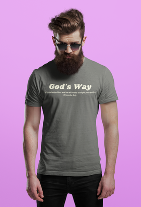 God's Way Proverbs 3:6 Comfort Colors 1717 Christian T-Shirt