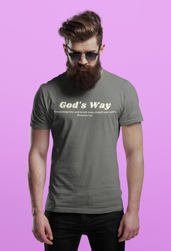 God's Way Proverbs 3:6 Comfort Colors 1717 Christian T-Shirt