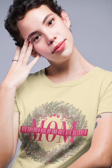 Mom Blessed Proverbs 31:28 Comfort Colors Tee - 0