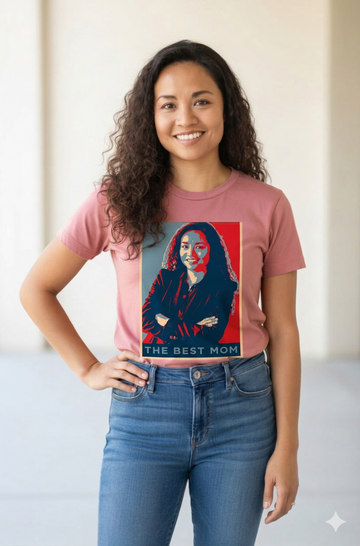 Personalized Mother's Day T-Shirt with Hope Poster Design