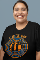 Clutch MVP Basketball Tee – Retro Orange & Blue Hoop Graphic-5