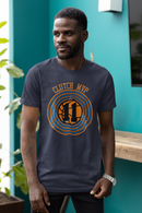 Clutch MVP Basketball Tee – Retro Orange & Blue Hoop Graphic-13