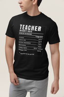 Teacher Nutrition Facts Shirt – Funny Teacher Appreciation Gift Tee – Christian Teacher Back to School Shirt-9