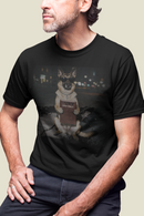 German Shepherd Night Photo Tee - Dog Portrait Graphic T-Shirt - Christian Dog Lover Tee-3