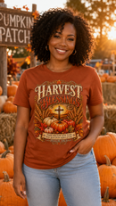 Harvest Blessings Psalm 126:5 Christian Fall T-Shirt Thanksgiving-1