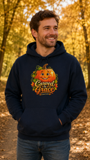 Carved by Grace Christian Fall Hoodie – Ezekiel 36:26 Pumpkin Sweatshirt-12