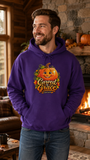 Carved by Grace Christian Fall Hoodie – Ezekiel 36:26 Pumpkin Sweatshirt-14
