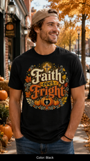 Faith Over Fright Christian Halloween T-Shirt for Fall Festivals-12