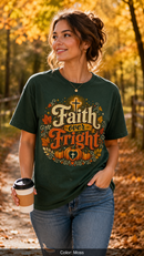 Faith Over Fright Christian Halloween T-Shirt for Fall Festivals-10