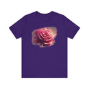 Pink Rose Artistic Graphic T-Shirt – Elegant Floral Print Tee-1