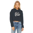 Trust in God Cropped Raw Edge Hoodie for Ladies – Faith-Inspired Streetwear-4